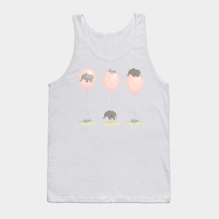 Elephant, globe and mouse Tank Top